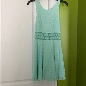 dress with floral cutout